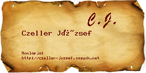 Czeller József névjegykártya